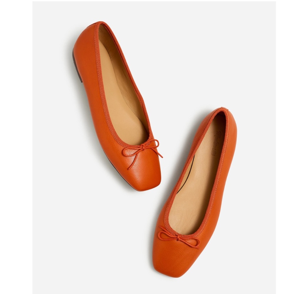 Madewell Orange Ballet Flats